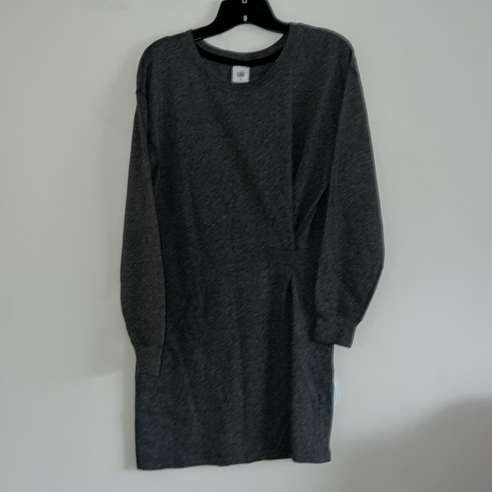 CABI - SMALL LONG SLEEVE SWEATSHIRT GATHERED SIDE SCOOP NECK TUNIC EUC LIKE NEW